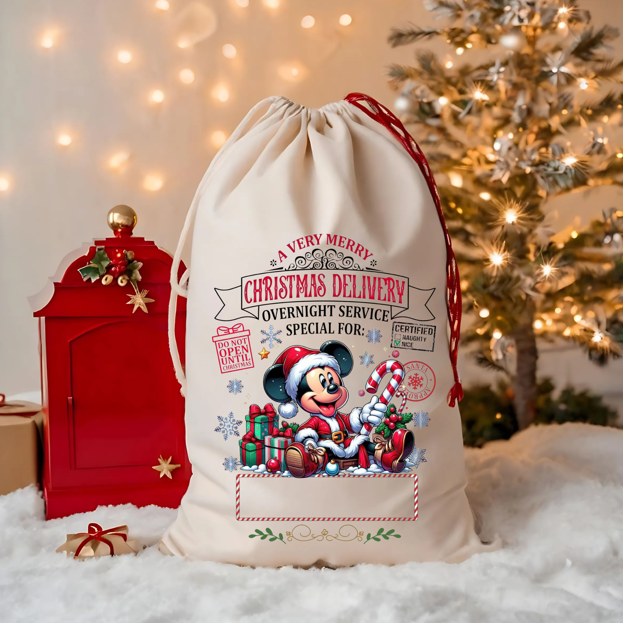 Christmas Delivery Santa Mickey - DTF Transfer