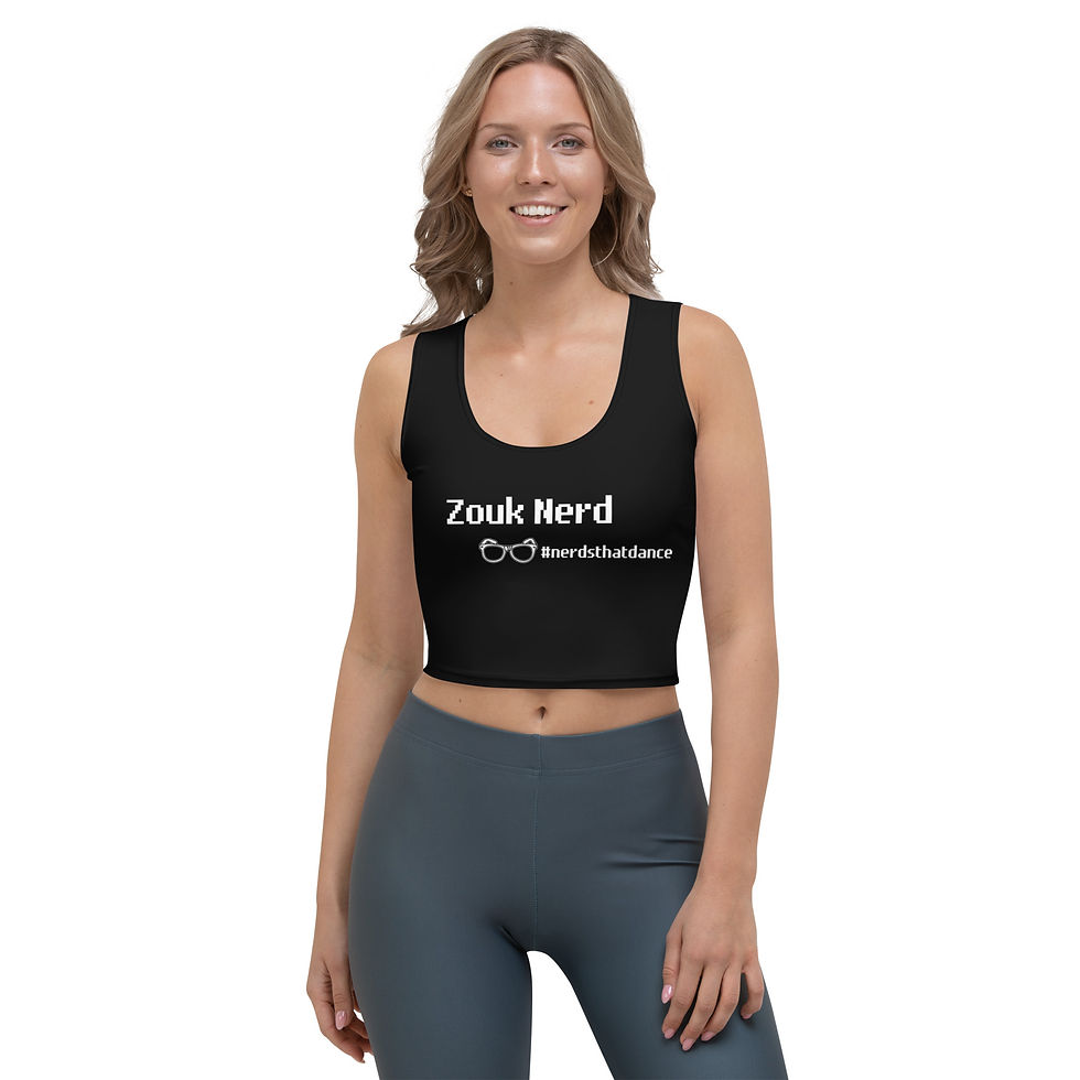 Thumbnail: Kizomba Nerd (Black) - Crop Top