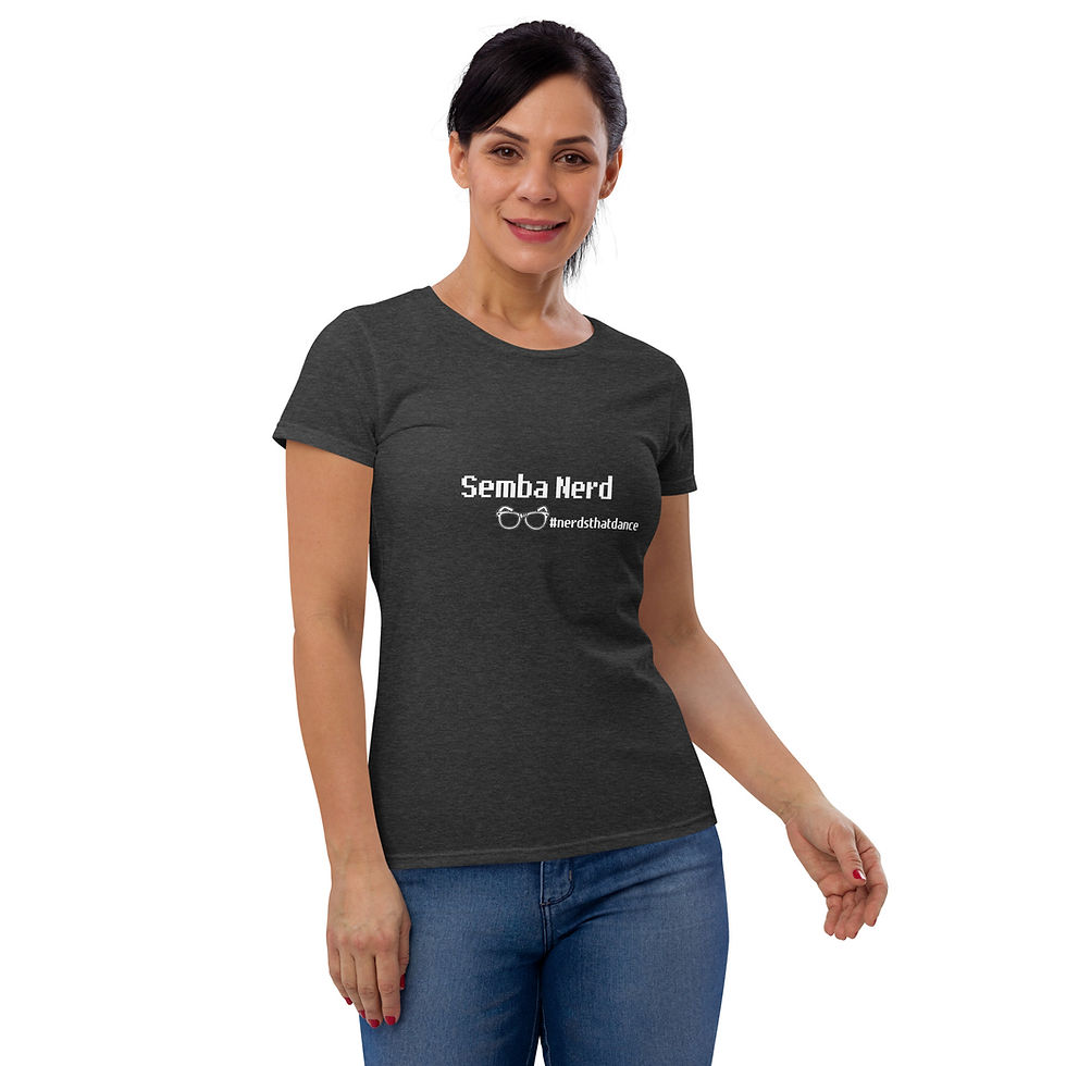 Thumbnail: Semba Nerd - Women's short sleeve t-shirt (Black)