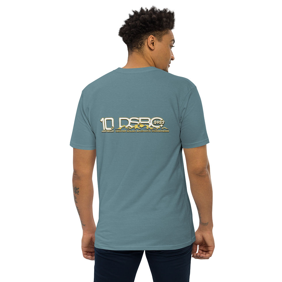 Thumbnail: Bachata nerd (white letters) - black Men’s tee