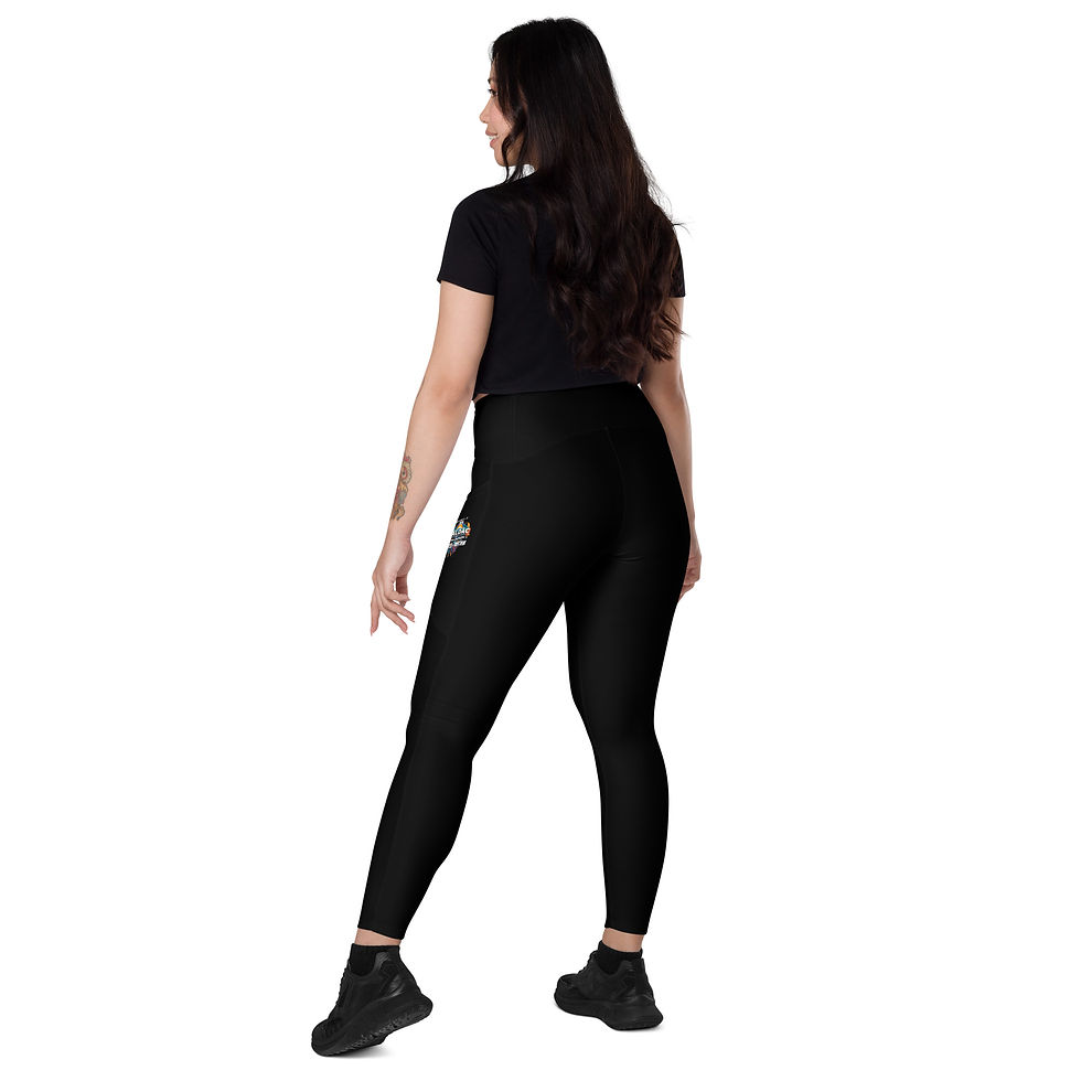 Thumbnail: CALDAC 2025 Rooted in Rhythm Leggings with pockets - Spell it out Black