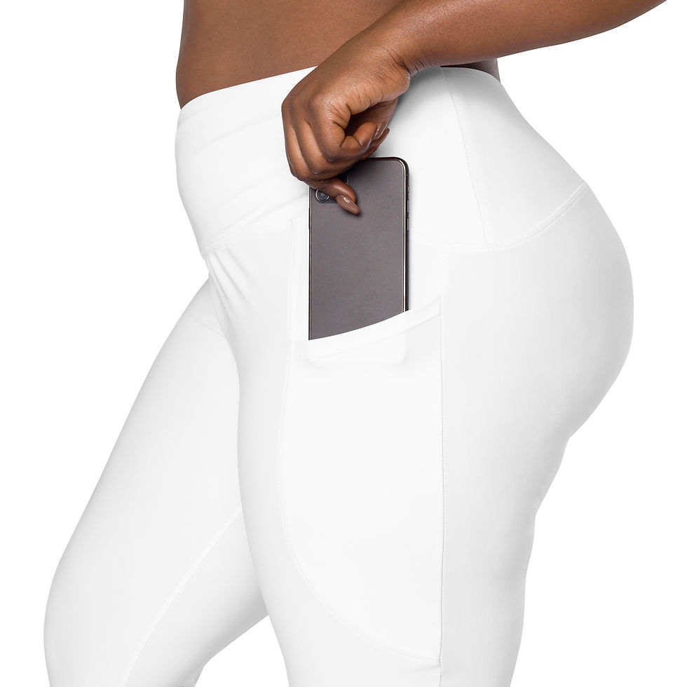 Thumbnail: DSBC Crossover leggings with pockets (White)