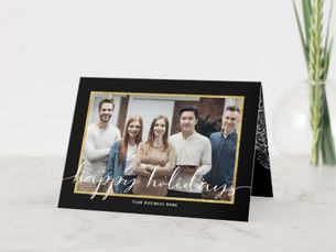 Review Happy Holidays-Photo business Holiday Cards