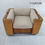 Miniatura: Poltrona Couro e Boucle 112x87x58h CÓD: 3401