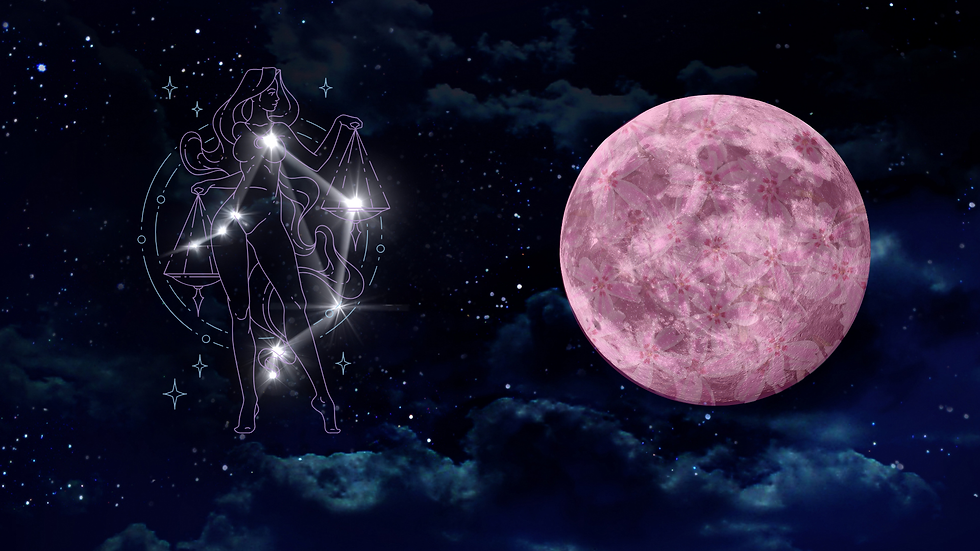 Full Pink Moon in Libra Wellness Class