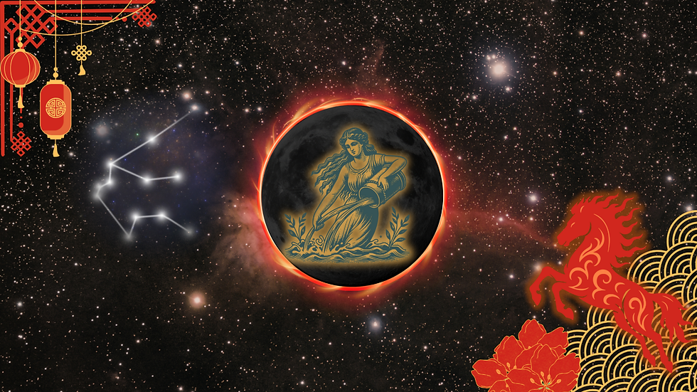 New Moon & Solar Eclipse in Aquarius (Aligned with Chinese New Year — Year of the Fire Horse) Wellness Class