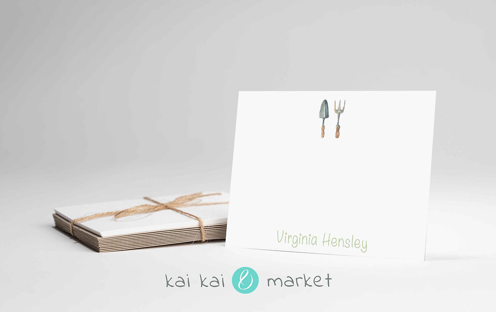 Thumbnail: Gardening Tools Note Cards