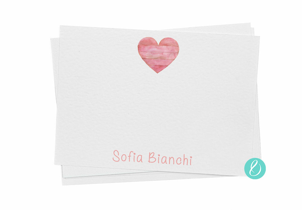Sweet Affections 3 Note Cards