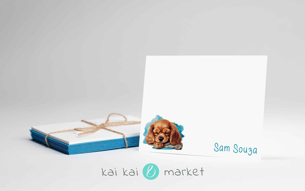 Thumbnail: English Toy Spaniel Dog Note Cards