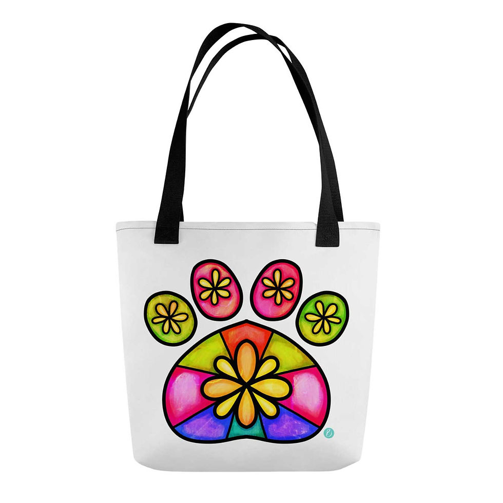 Paw Print 2 Tote Bag