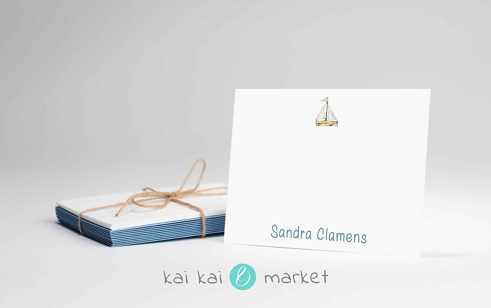Thumbnail: White Sails Note Cards