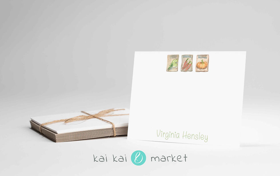 Thumbnail: Veggie Seeds Note Cards