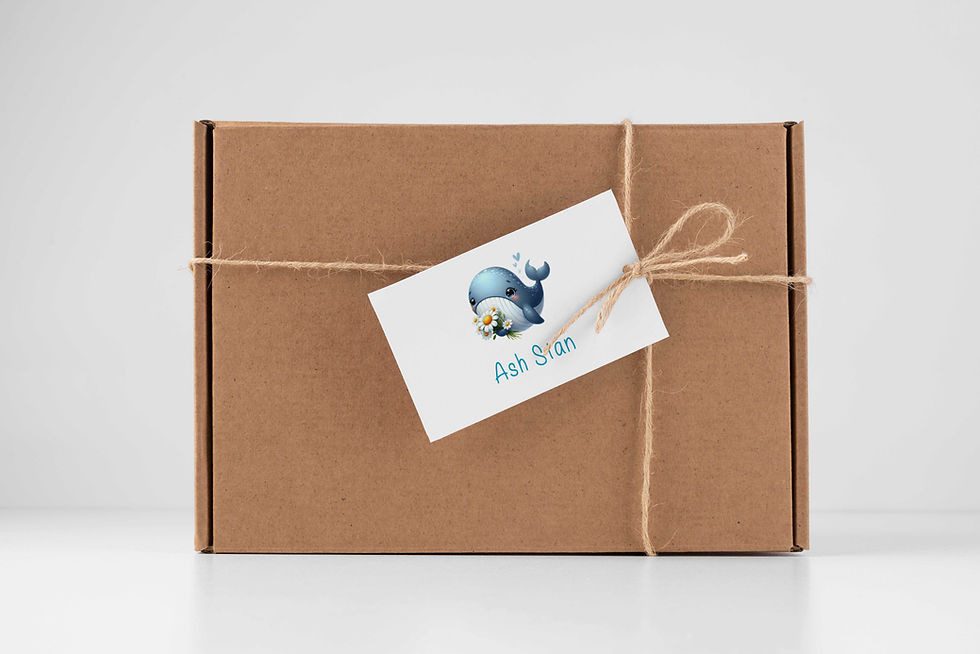 Thumbnail: Whale and Daisies Calling Cards
