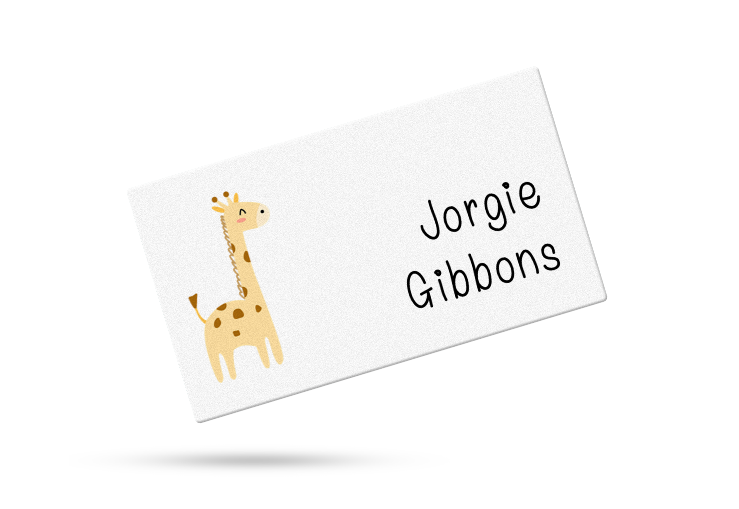 Scandi Giraffe Calling Cards