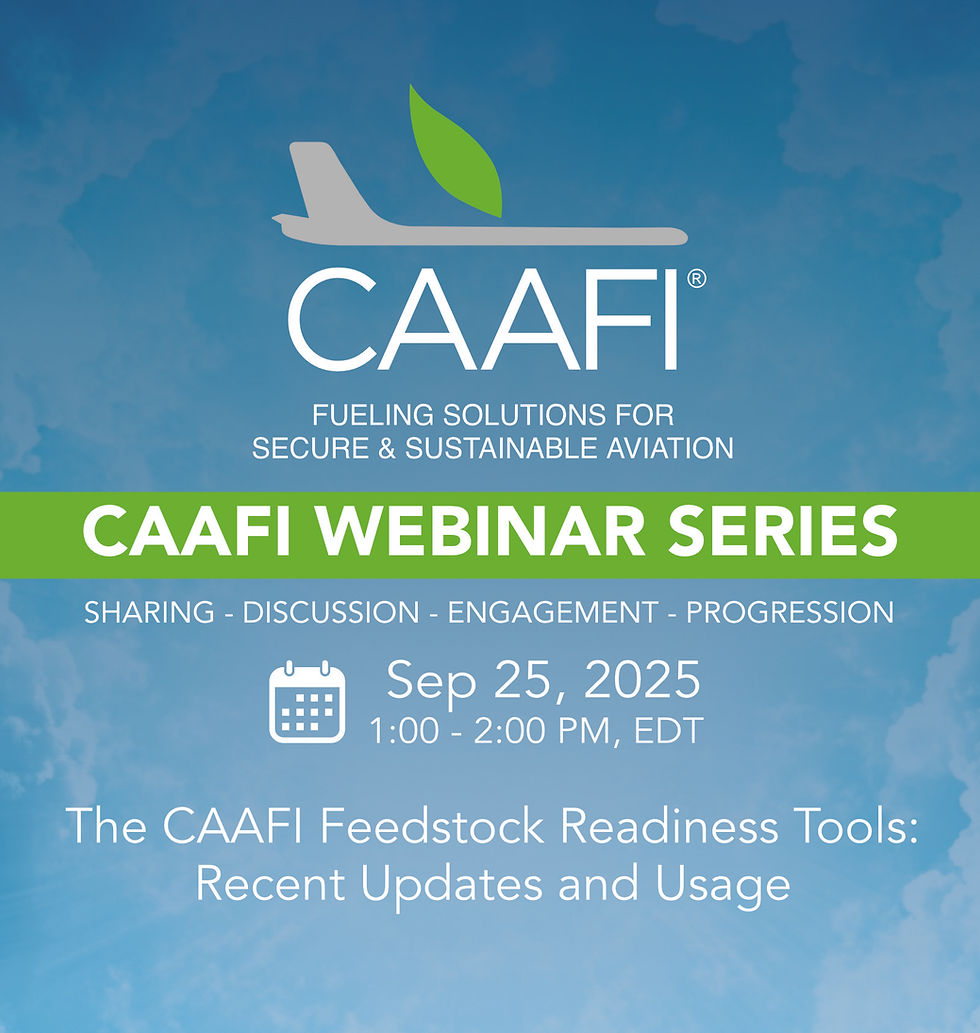 CAAFI Webinar Series