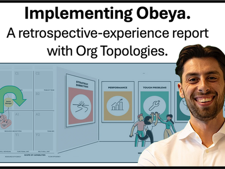 Case Study: Implementing Obeya at Organization X. A retrospective-experience report with Org Topologies.