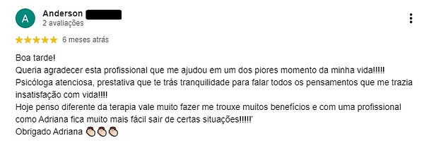 Depoimento de paciente