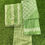 Thumbnail: Light Green Silk Cotton Unstitched Salwar Dress with Batik Print Top, Plain Bott