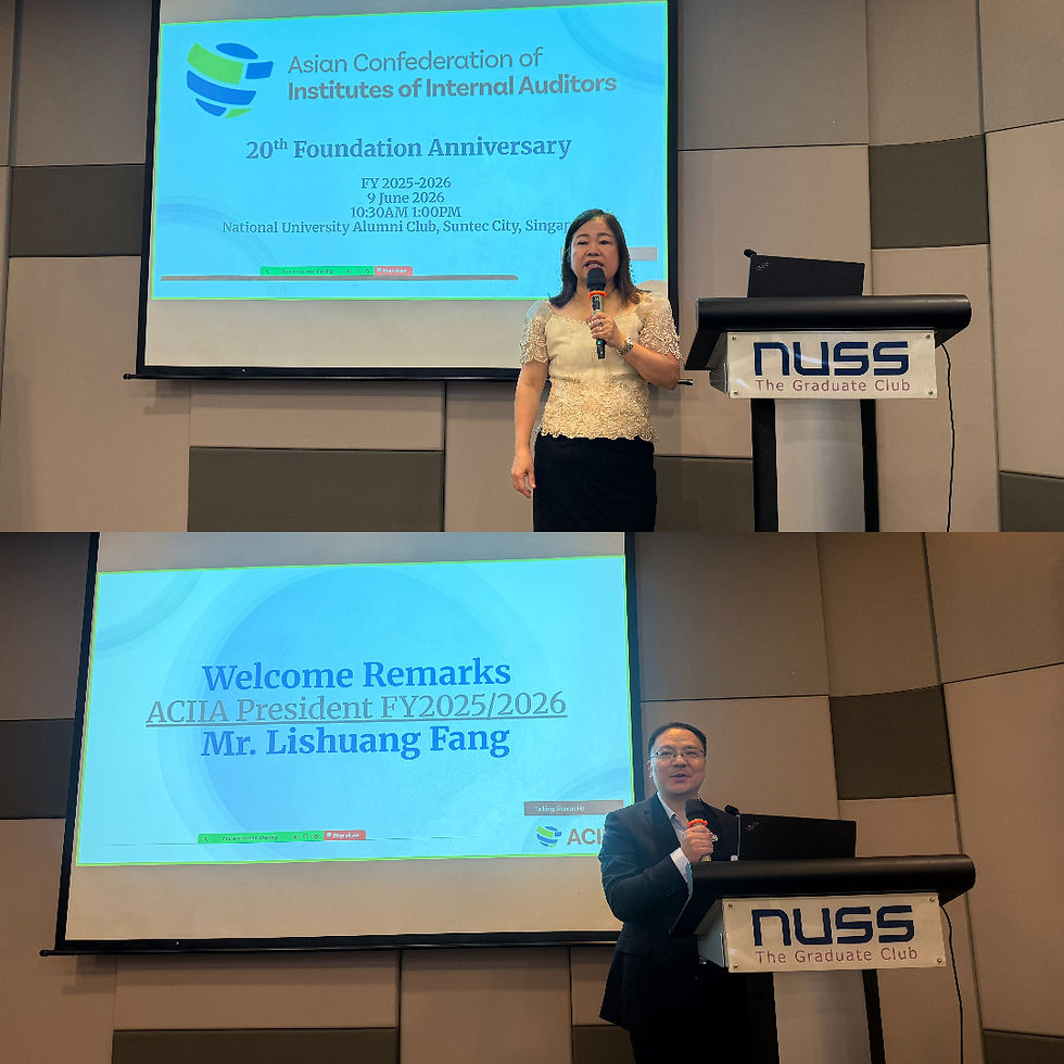 The program commenced with welcome remarks from ACIIA President Mr. Lishuang Fang, who highlighted ACIIA’s achievements over the past twenty years and emphasized the opportunities that lie ahead for the organization and the profession.