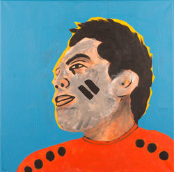 20. Guerrier clairvoyant 50X50cm