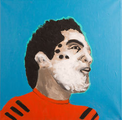 21. Artiste battant 50X50cm