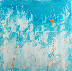 2. Divinité dorée 50X50cm acrilico