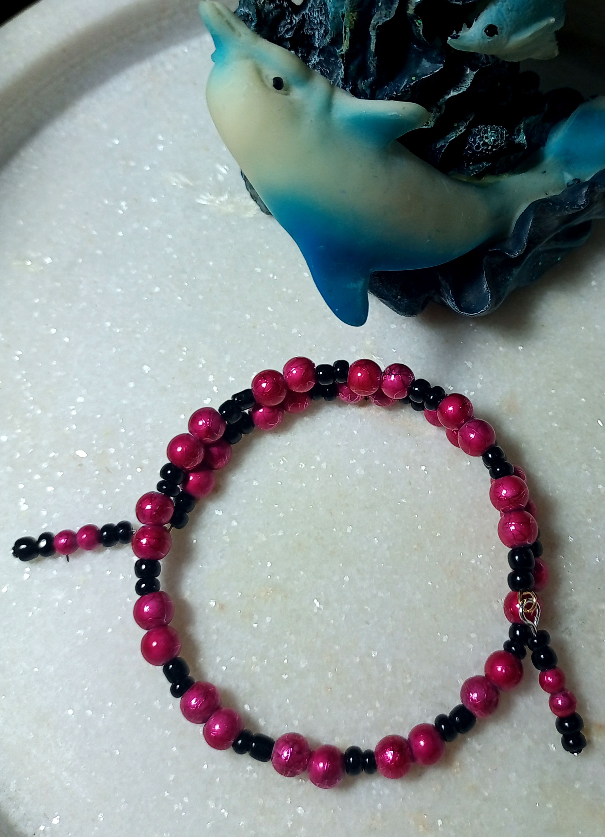 Hand crafted memory wire bracelet