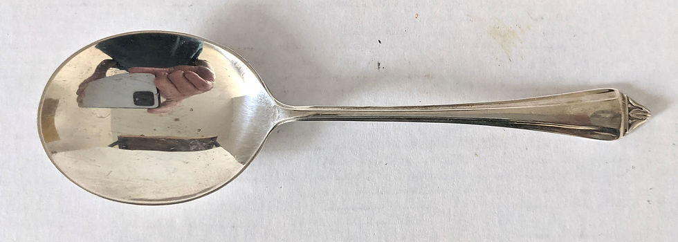 Miniatura: 1937 BOXED SET OF (6) VINTAGE ART DECO HM SILVER  CONSOMME/BOUILLON SPOONS