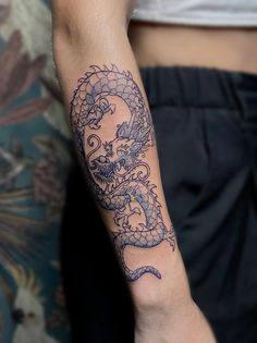 tattoo couleur color Japanese dragon japonais