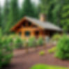 I want a background of borealforest evergreens with a log cabin, rail fence, and nicely mu...ng_.jpg