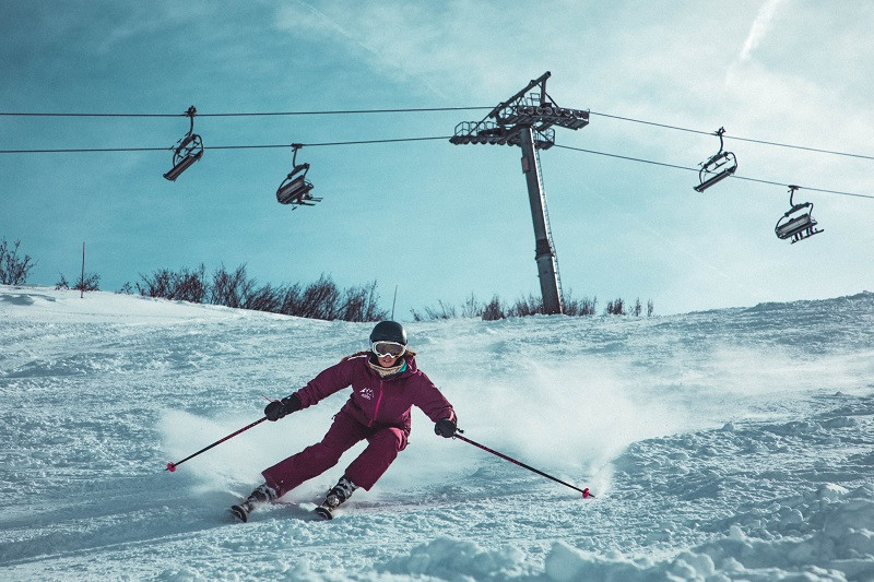 Skiing is a popular winter sport in Manali