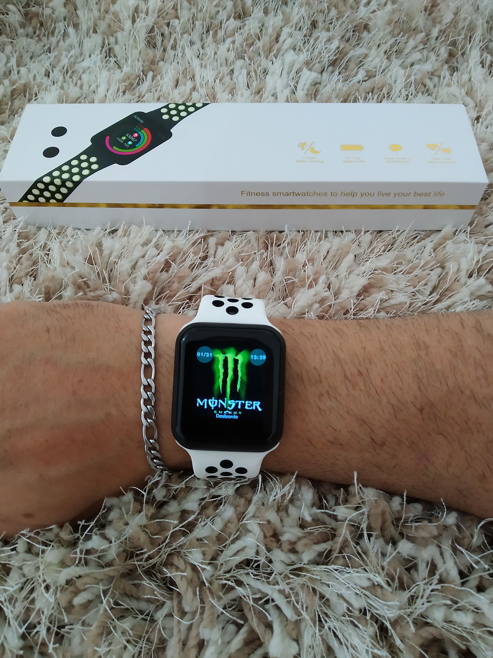 Miniatura: Smartwatch F8 Preto