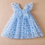 Thumbnail: Girls Blue Heart Party Dress
