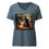 Thumbnail: Women’s relaxed v-neck t-shirt Female Witch in the Woods