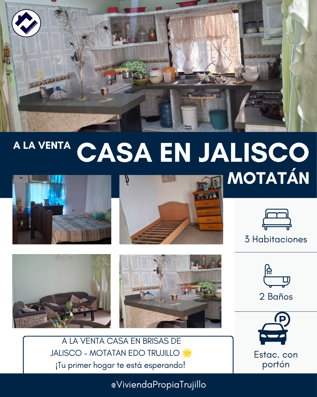 🏡 A LA VENTA CASA EN BRISAS DE JALISCO – MOTATAN EDO TRUJILLO 🌟