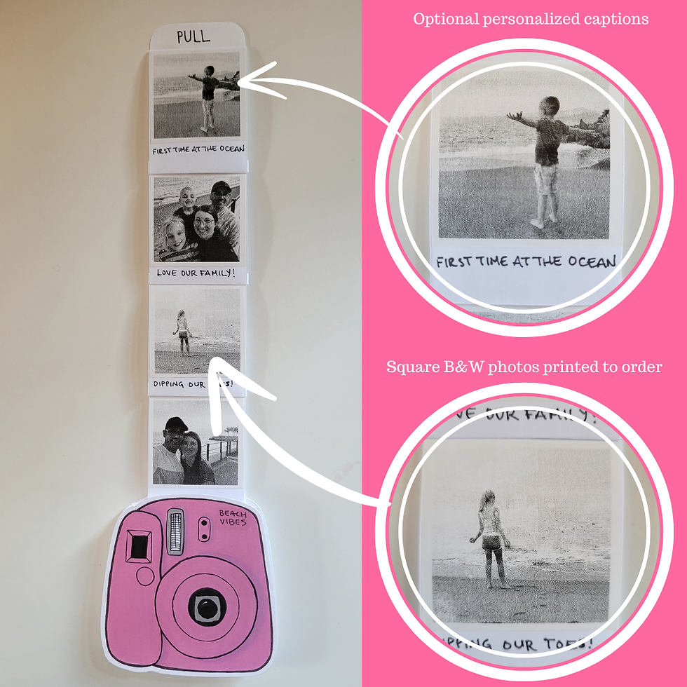 Thumbnail: Personalized Paper Polaroid Camera (Pink)