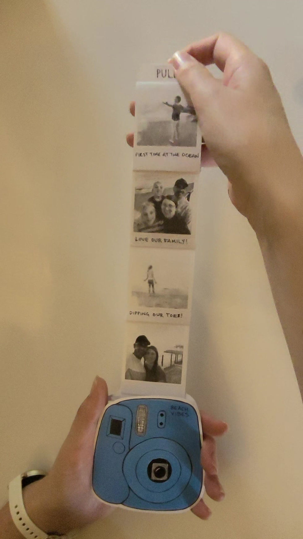 Thumbnail: Personalized Paper Polaroid Camera (Blue)