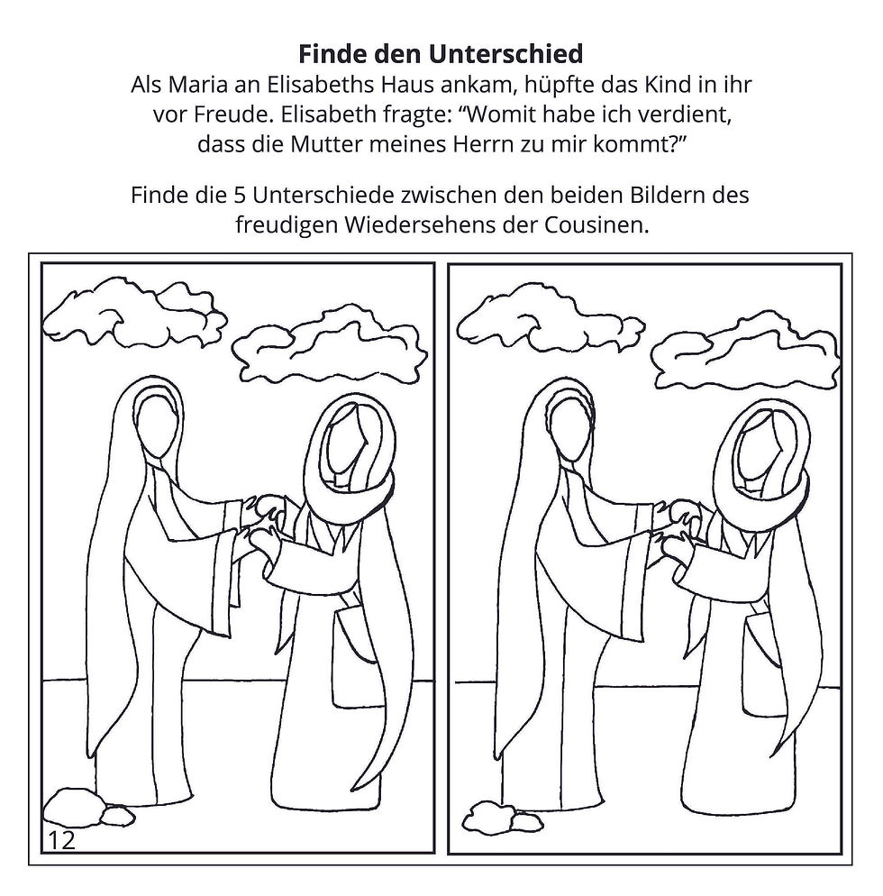 Thumbnail: Die Weihnachtsgeschichte als Rätselbuch
