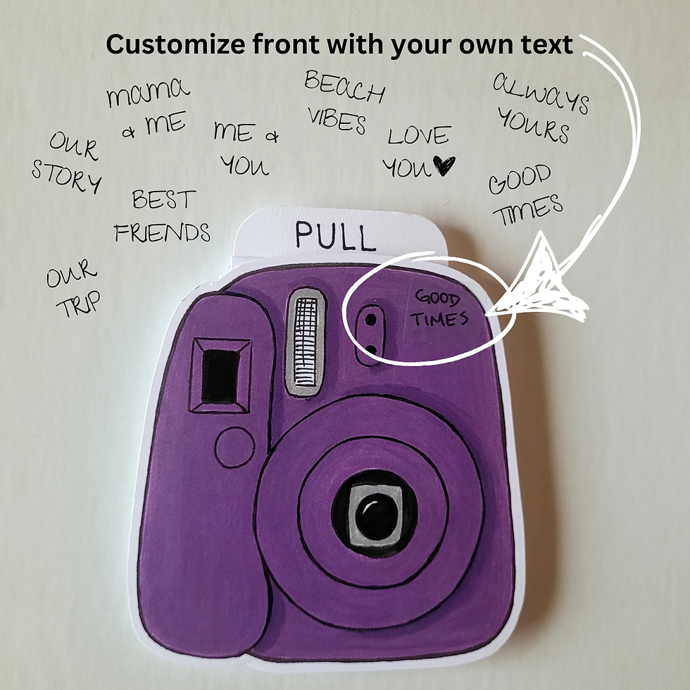 Thumbnail: Personalized Paper Polaroid Camera (Mauve)