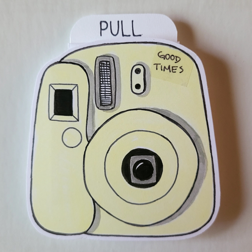 Personalized Paper Polaroid Camera (Light Yellow)