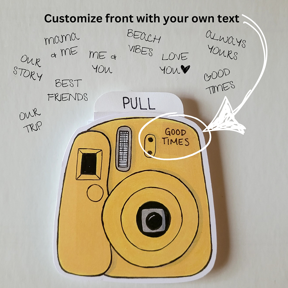 Thumbnail: Personalized Paper Polaroid Camera (Gold)
