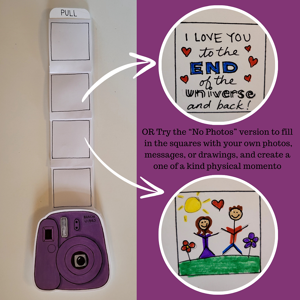Thumbnail: Personalized Paper Polaroid Camera (Mauve)