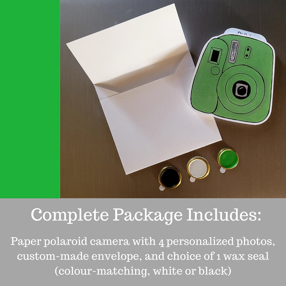 Thumbnail: Personalized Paper Polaroid Camera (Green)