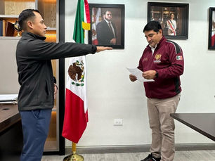 Luis Ángel Luna rinde protesta como encargado de despacho del IMDET