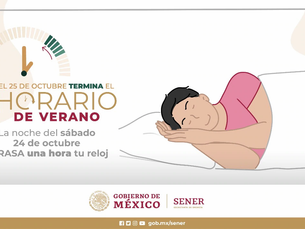Entra mañana en vigor horario de invierno en México; excepto zona fronteriza
