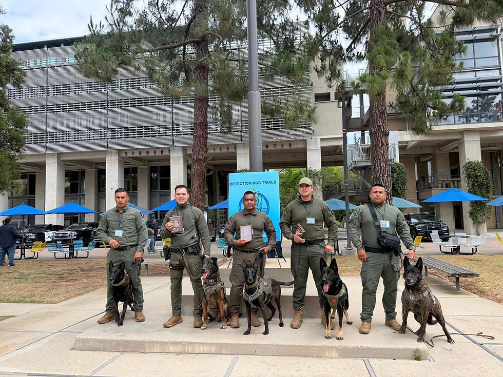 Destacan agentes caninos de FESC en detección de narcóticos y explosivos, en certamen de SD