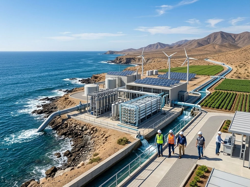 Tecnología de desalación de agua: Innovaciones para combatir la escasez hídrica.