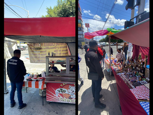 Reubican 65 puestos ambulantes del Centro de Tijuana; buscan orden en vía pública con acompañamiento a comerciantes