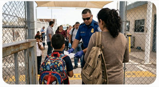Cuando una visa convierte a una madre en amenaza y a un niño en sospechoso