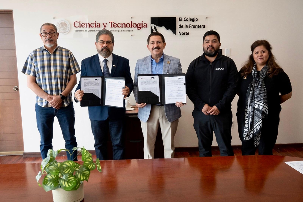 Firman COLEF y Municipio convenio de colaboración para desarrollo de Tijuana